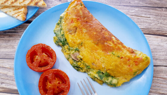 Eggless-Masala-Cheese-Omelette