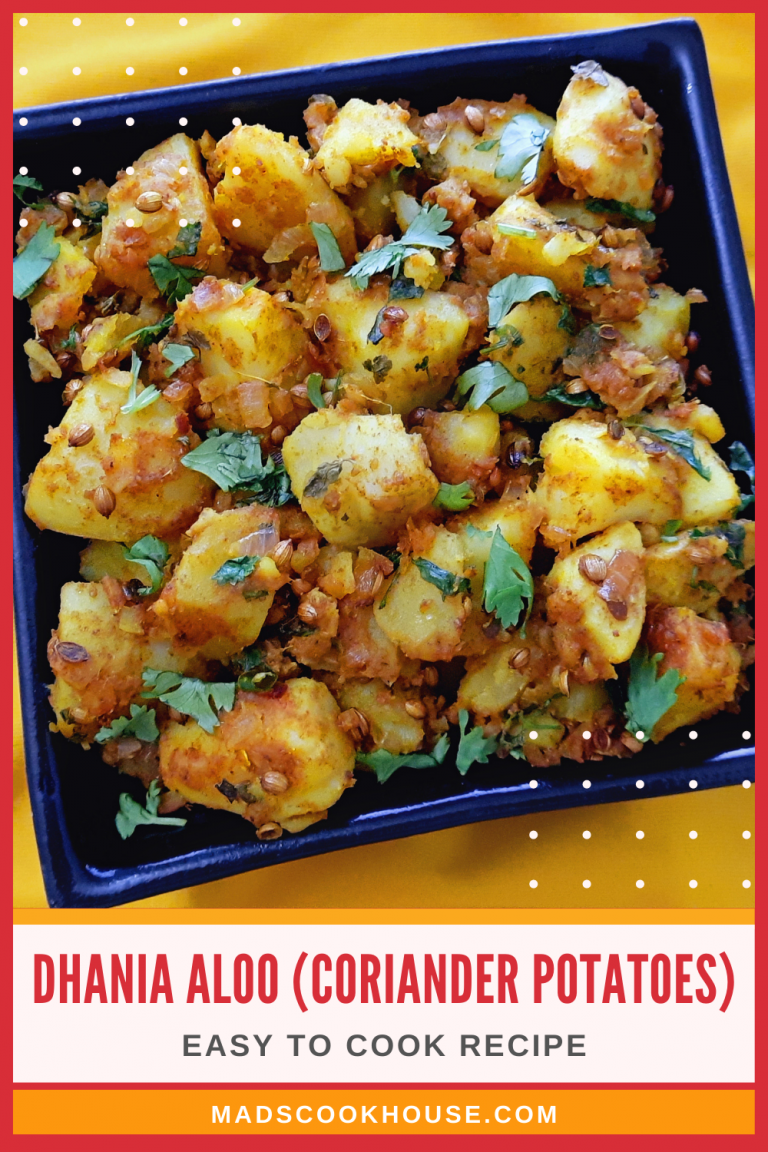 Chatpate Dhania Aloo (Coriander Potatoes) Recipe Mads' Cookhouse