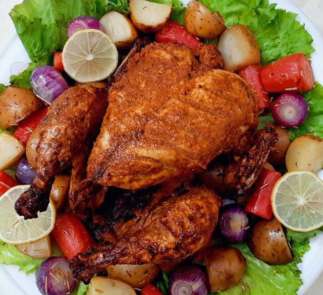 Air Fried Roast Chicken Recipe - Mads' Cookhouse