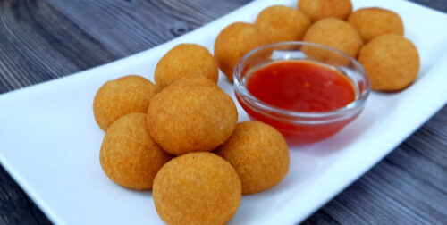 Cheesy Potato Rice Balls