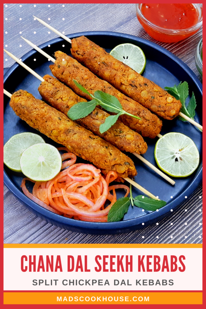 Chana Dal Seekh Kebabs Recipe