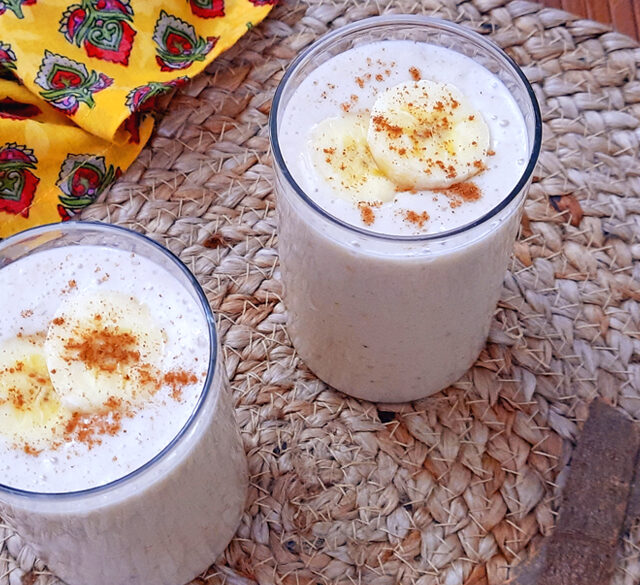 Cinnamon Banana Smoothie Recipe Mads' Cookhouse
