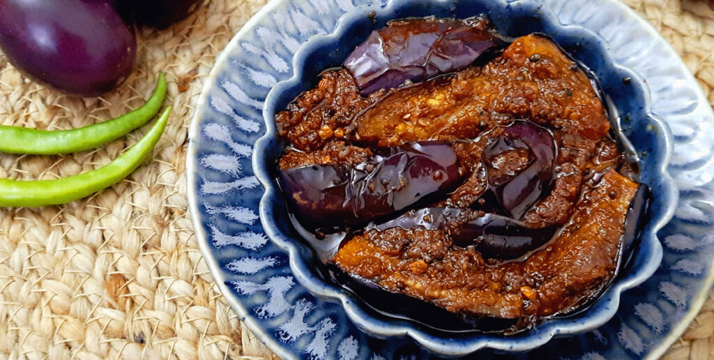 Sweet & Spicy Brinjal (Eggplant) Pickle Recipe Mads' Cookhouse