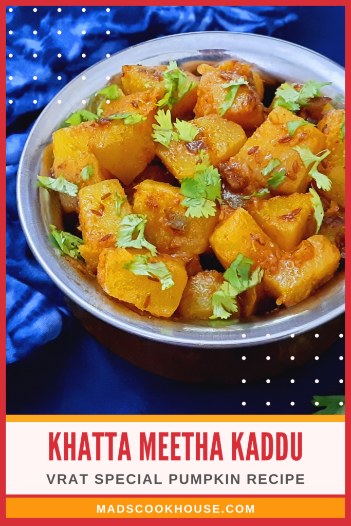 Falahari Khatta Meetha Kaddu (Sweet & Spicy Pumpkin)