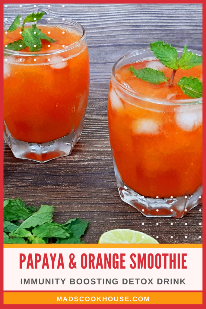 Papaya and Orange Smoothie
