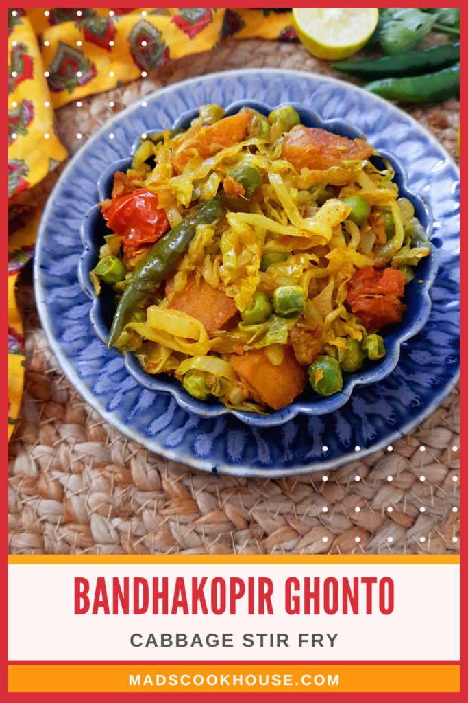 Bandhakopir Ghonto (Cabbage Stir Fry)
