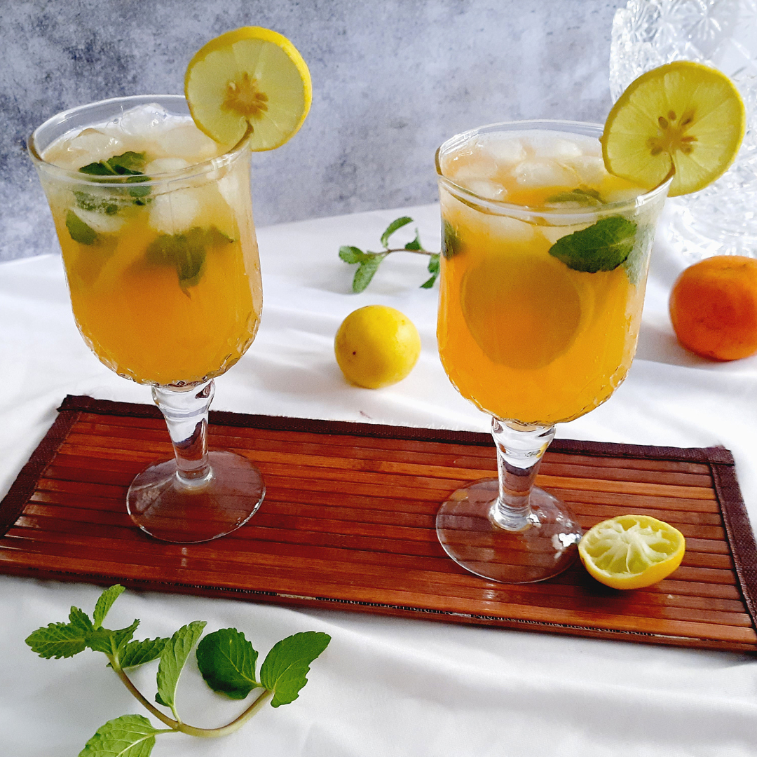 Orange Lemon Mojito Mocktail