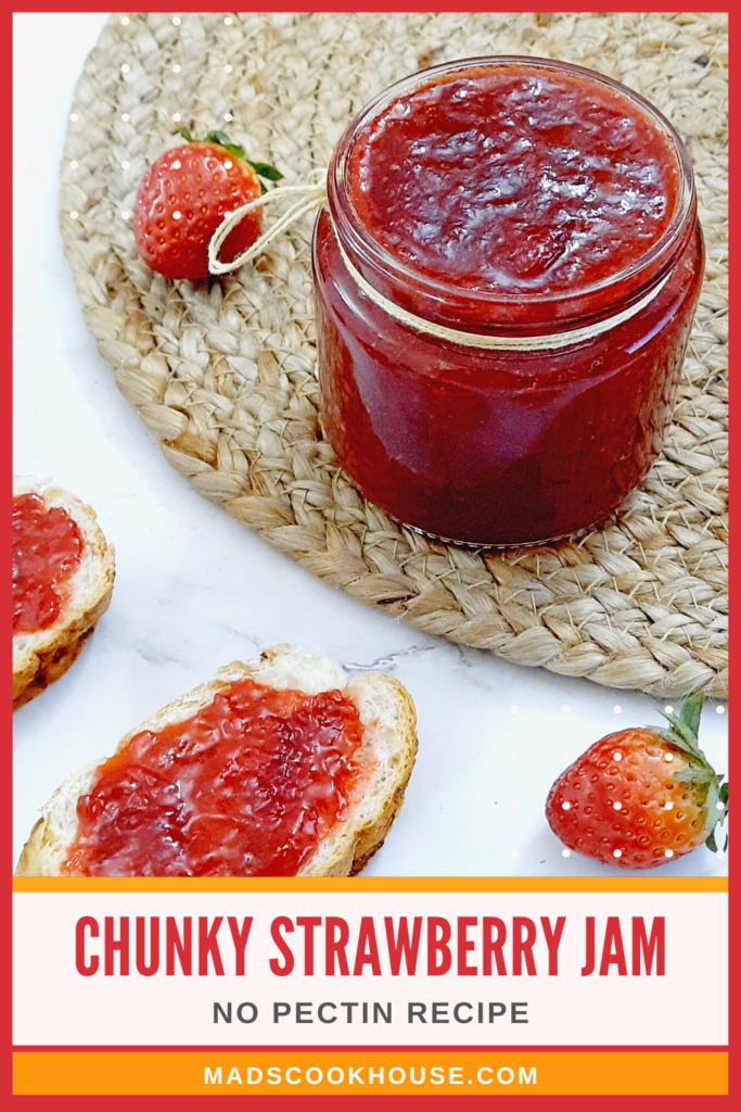 Chunky Strawberry Jam (No Pectin) Recipe