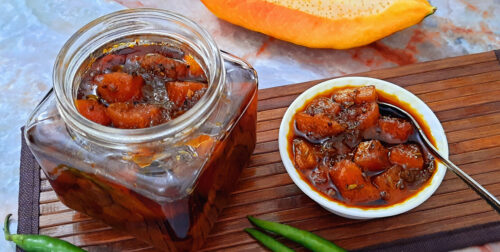 Sweet Spicy Papaya Chutney