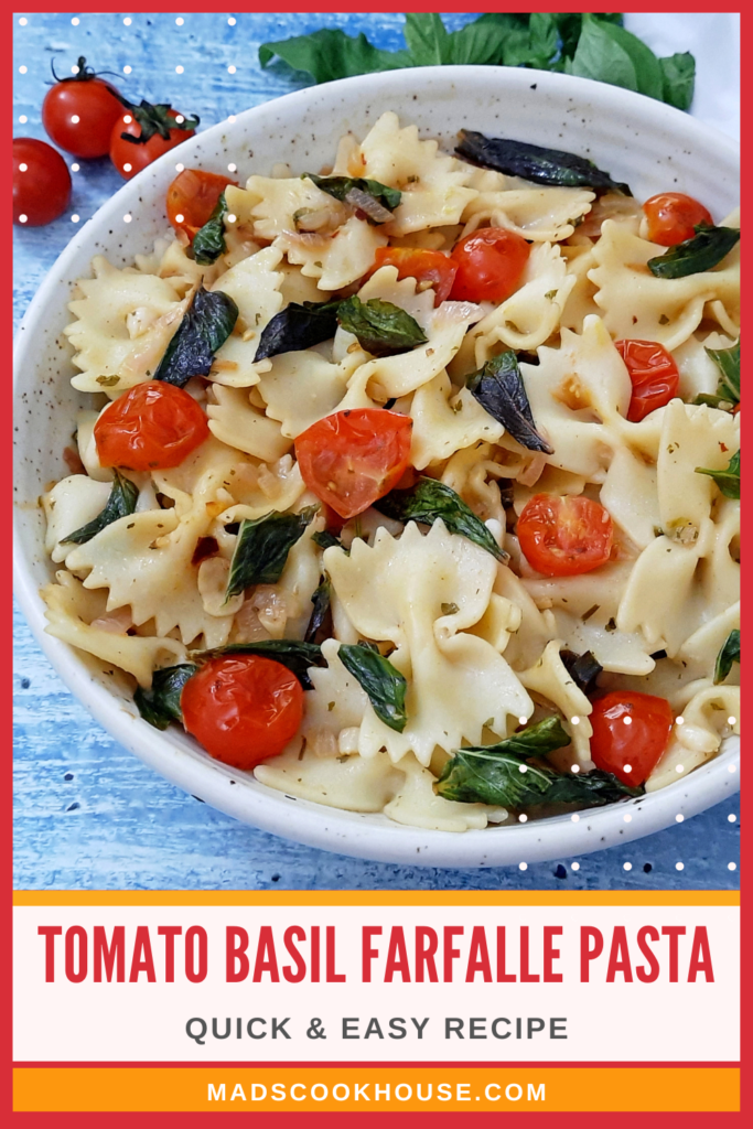 Tomato Basil Farfalle Pasta
