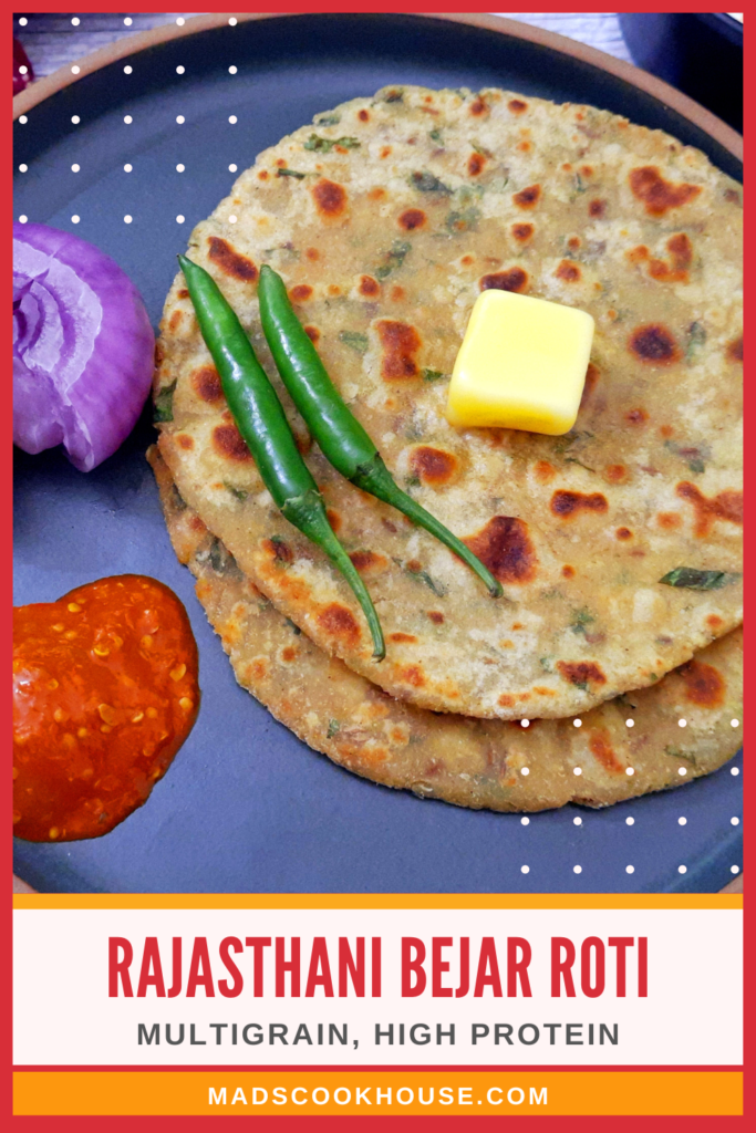 Rajasthani Bejar Roti (Multigrain) Recipe