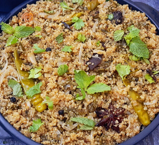 Hyderabadi Bagara Quinoa Recipe Mads' Cookhouse