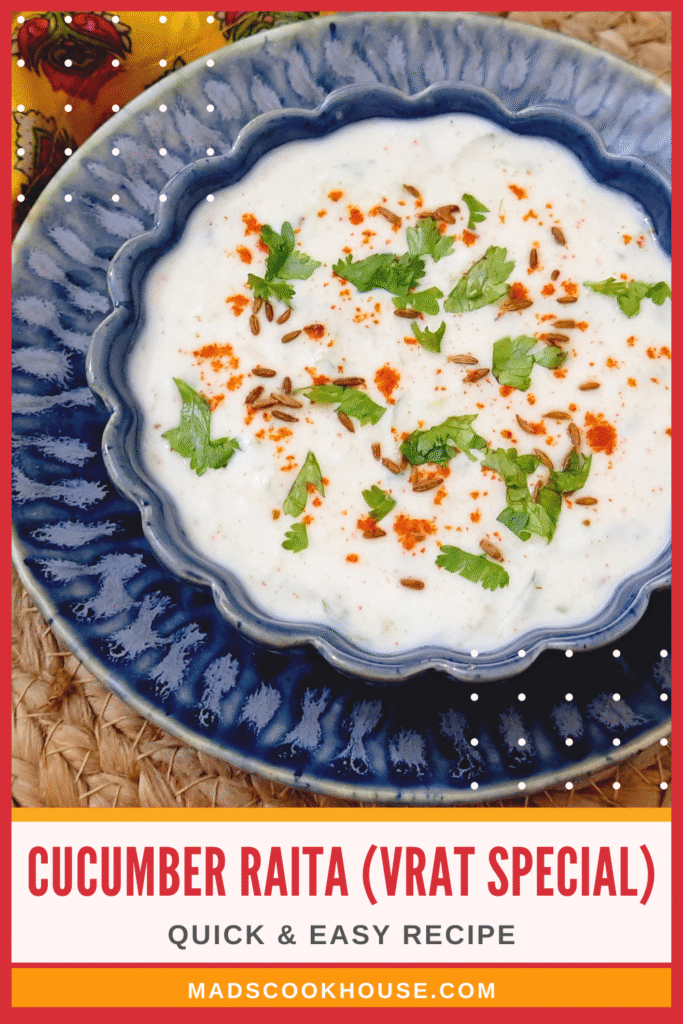 Vrat Special Cucumber Raita