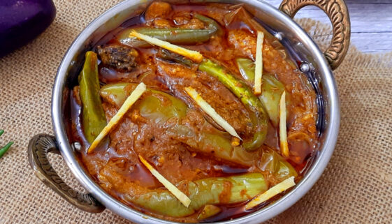 Chok Wangun Kashmiri Style Tangy Brinjals